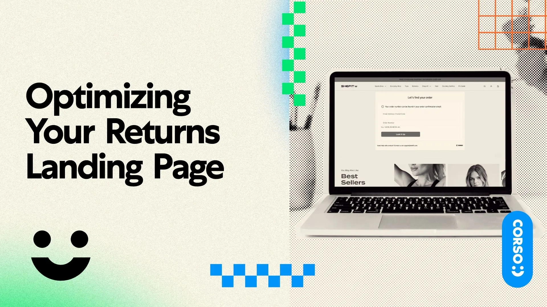 This is a digital illustration of an advertisement with text that reads, "Optimizing your landing page for maximum returns."