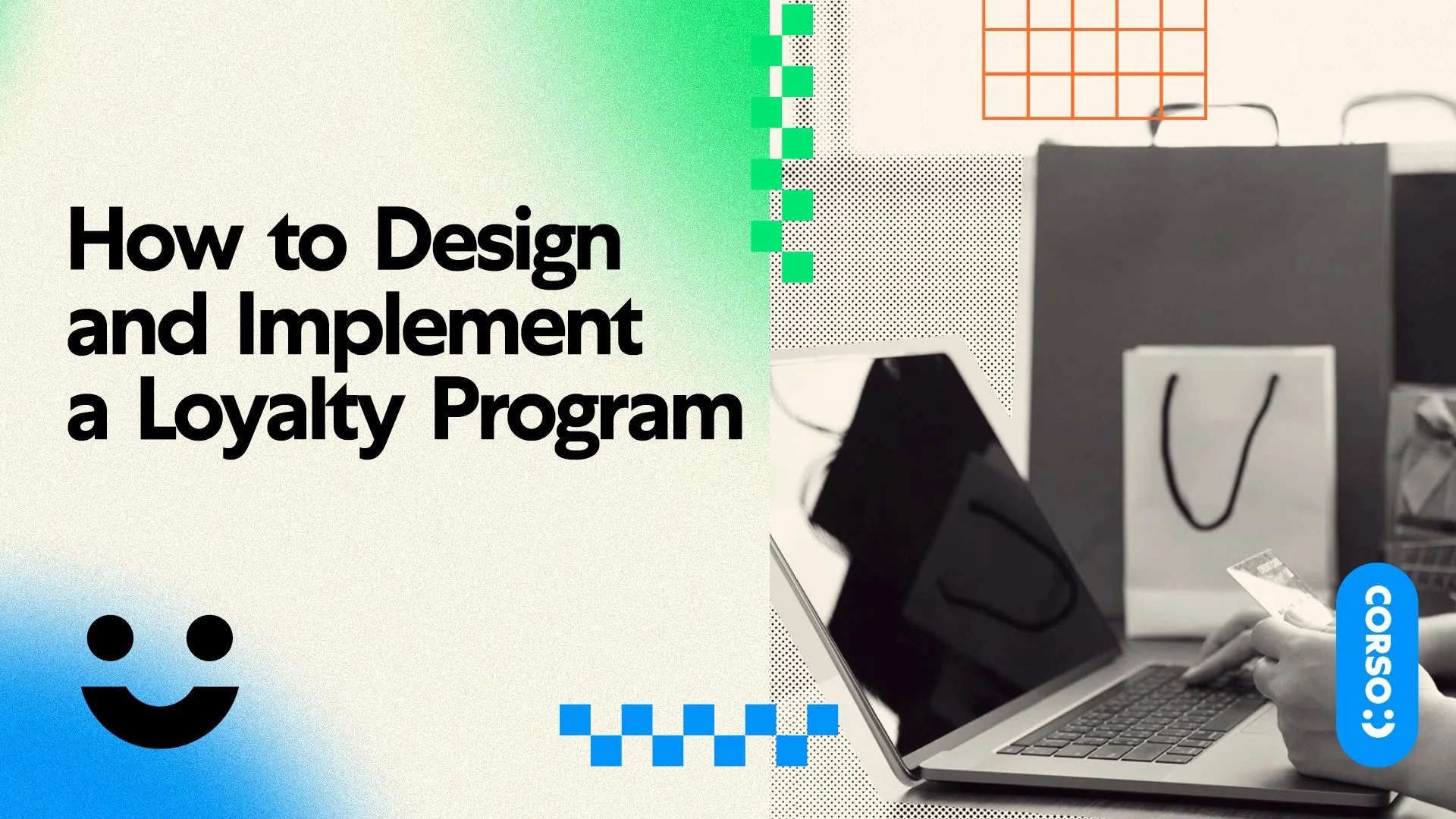 The image shows a blurry photo of a person sitting at a table with a laptop in front of them, and overlaid on it is a text th