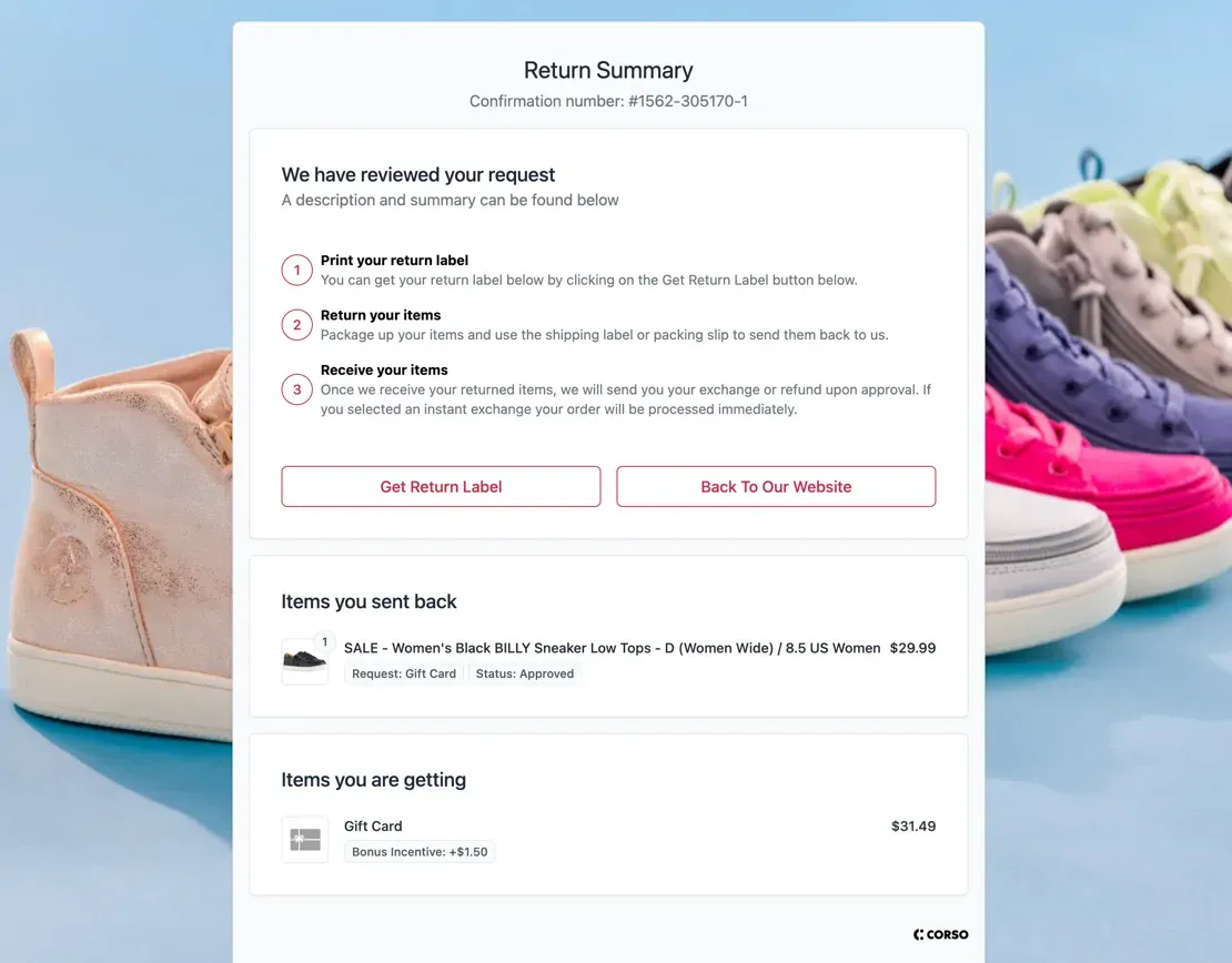 This is an image of a user interface of a Shopify e-commerce website.