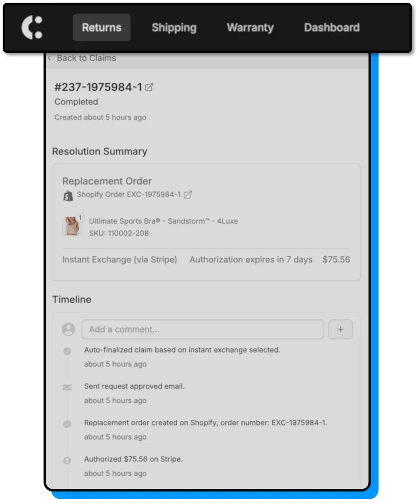 This is a screenshot of an online shopping cart on a website showing a product listing page with the title "Resolution Order"
